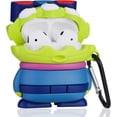 thumbnail image 2 of Funda de dibujos animados para Airpods 2.º y 1.º, diseño moderno, divertido y genial para niños, adolescentes y niñas. Personaje único y divertido (gafas de tres ojos)., 2 of 5