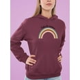thumbnail image 2 of Follow The Rainbows Retro  Hoodie Women -Image by Shutterstock, Female Medium, 2 of 4