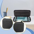 thumbnail image 1 of Estuche rígido para teclado, bolsa de viaje rígida, bolsa para teclado para juegos, resistente, a prueba de polvo, EVA, portátil, ligero, organizador, 1 of 8
