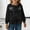 F-534Black, variant on ZHOGXU Toddler Kids Girls Top Long Sleeve Round Neck Solid Color Glitter Sequins Loose Fit Comfortable Tee For Casual Daily Wear,Black,120