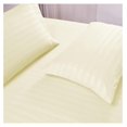 thumbnail image 4 of saney XL Stripe Sheet Set - Luxury Hotel 1800 Premier Bedding Sheets & Pillowcases - Ultra Soft Breathable & Cooling Bed Sheets - Wrinkle Resistant - 4 Piece Set - XL, Ivory, 4 of 7