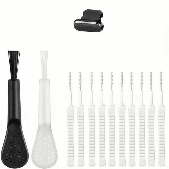 14-Piece Phone Speaker Cleaning Kit - Phone Charger Port Cleaner Kit, Cell Phone Port Cleaning Brush, Reusable Phone Cleaning Brush, Speaker Cleaning Tool, Charging Port Cleaning Kit for Type-C port