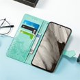 thumbnail image 6 of SaniMore for Google Pixel 8 6.3" 2023 Wallet Case with Embossed Mandala PU Leather Flip Protection Wrist Strap Credit Card Holder Pocket Kickstand Shockproof Cover For Google Pixel 8, Green, 6 of 9
