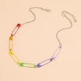 thumbnail image 4 of Safety Pin Necklace Dainty Gold Necklace for Women Trendy Safety Pins with Heart Charm Paperclip Necklace for Women Safety Gifts for Women, 4 of 12