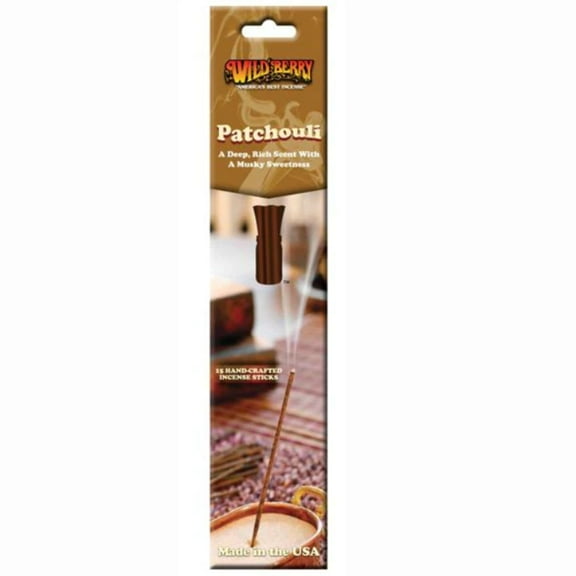 Wild Berry Patchouli Scented Incense Sticks Prepackaged with 15 Sticks