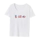 thumbnail image 3 of Camiseta de verano para mujer, ajuste regular, cuello redondo, para playa, trabajo, compras, vacaciones SG, 3 of 7