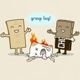 thumbnail image 3 of CafePress - Flaming Marshmallow Group Hug! T Shirt - Men's Classic Graphic T-Shirt, 3 of 4