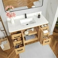 thumbnail image 5 of Gara 48" Single White Grain Composite Stone Countertop Vanity - Washed Ash Gray, 5 of 17