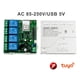thumbnail image 5 of 2X MóDulo de Interruptor de Luz Inteligente Zigbee de 4 Canales AC 85-250V RF433 Recibe Relés 10A Que Funcionan, 5 of 8