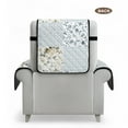 thumbnail image 7 of TSOVTHRID Floral Patchwork Gray Recliner Sofa Slipcover with Storage Pocket, Easy to Install Soft Reclining Chair Couch Cover, Furniture Protector Cover for Pet Living Room, 7 of 7