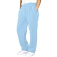 thumbnail image 3 of Men Casual Jogger Sweatpants Elastic Drawstring Waist Straight Leg Soft Breathable Athletic Workout Pants With Side Pockets 4XL, 3 of 8