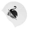thumbnail image 1 of Waterproof Swimming Hat 1Pcs White with Flexible Comfort for Swimming Use, 1 of 5