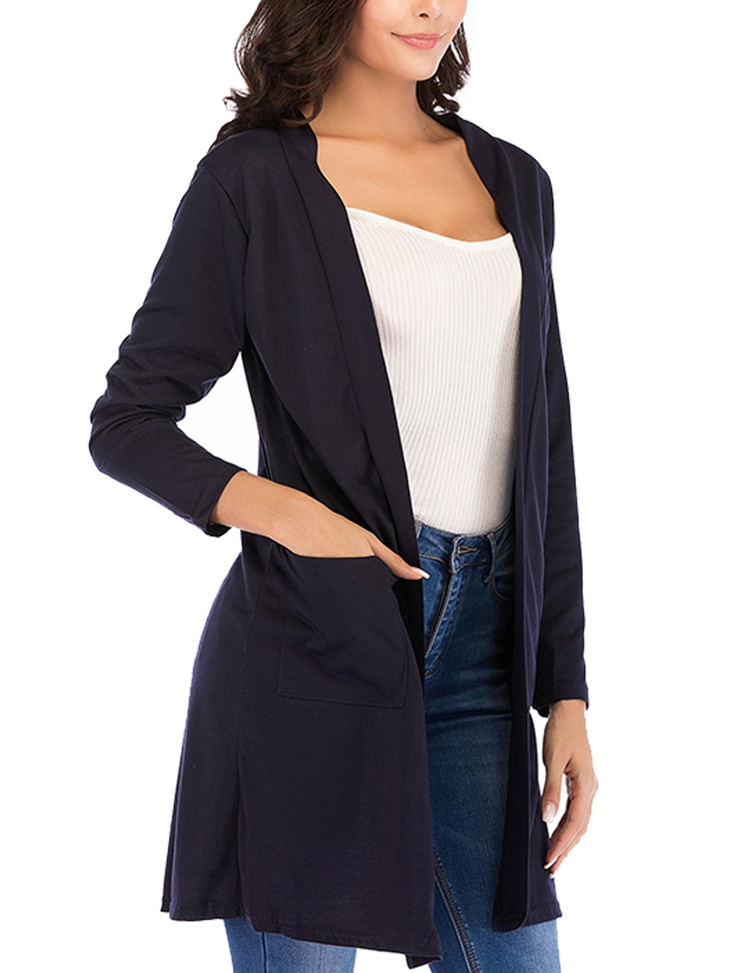 Long no sleeve cardigan Clearance