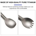thumbnail image 5 of Camping Titanium Spork Spoon Outdoor Lightweight Fork Tableware Portable Picnic Hiking Travelling Ultralight Dinnerware WSTT-111, 5 of 5