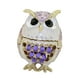 thumbnail image 4 of Joyero para decoración del hogar, regalos, organizador, estuche de almacenamiento, figura de animal portátil Púrpura, 4 of 9