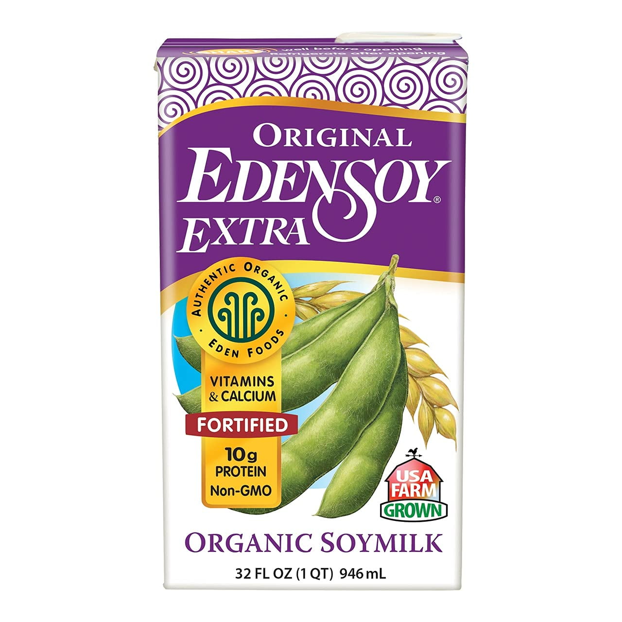 Eden Foods Organic EdenSoy® Extra Soymilk Dairy Free Original -- 32 fl oz Pack of 3