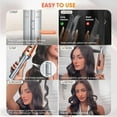 thumbnail image 4 of Hair Automatic Curling Iron 1/1.25 Inch(1 inch / 25mm) with 3 Temperatures, 2-Way Rotation, Anti-Scald, Anti-Tangle, Automatic Shut-Off, Hair Styling Tool Swivel Cord Barrel Rizador De Pelo, 4 of 7