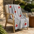 thumbnail image 1 of Christmas Flannel Throw Blanket, 39.4x27.6in Christmas Stocking Print Soft Cozy Fluffys Christmas Blanket for Living Room Sofa Bed(Christmas Stocking,Grey), 1 of 6