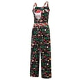 thumbnail image 5 of Sleeveless Christmas Jumpsuit for Women Cute Santa Overalls Xmas Holiday Romper One Piece Outfits, 5 of 6
