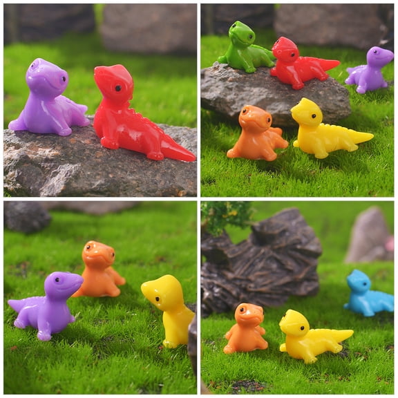 STRANDCHIC 60-Piece Mini Resin Animal Figurines Set in Mixed Colors for Garden, Balcony, Patio, and Home Decor