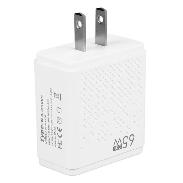65W Charger, PD Fast Charging ABS Phone Charger for Tablets