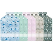 Simple Modern Reusable Baby Food Pouches for Toddlers , BPA Free Plastic, Food Safe, Freezer Safe , Refillable for Applesauce Yogurt & Puree Squeeze Pouch , 10 pack , 5oz , Assorted