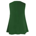 thumbnail image 4 of Htigea Womens Plus Size Tank Tops Sleeveless Loose Fit Dressy V Neck Flowy Camisoles Cami Shirt Tunic Blouse 2025 Summer Green,3XL, 4 of 6
