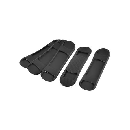 - Backpack Plastic Anti-slip Replacement Shoulder Bag Strap Pads Black 5pcs