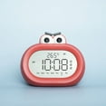 thumbnail image 2 of Temporizador visual recargable, reloj despertador de boca grande, 3 alarmas, reloj con pantalla grande LED fuerte con puerto de carga USB, (rojo), 2 of 5