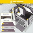thumbnail image 6 of AIVITUVIN Outdoor Cat House with Triple-Layer Weatherproof Design - Insulated All-Round Foam Cat Shelter, Elevated Base & Escape Doors for Stray/Feral Cats, 6 of 8
