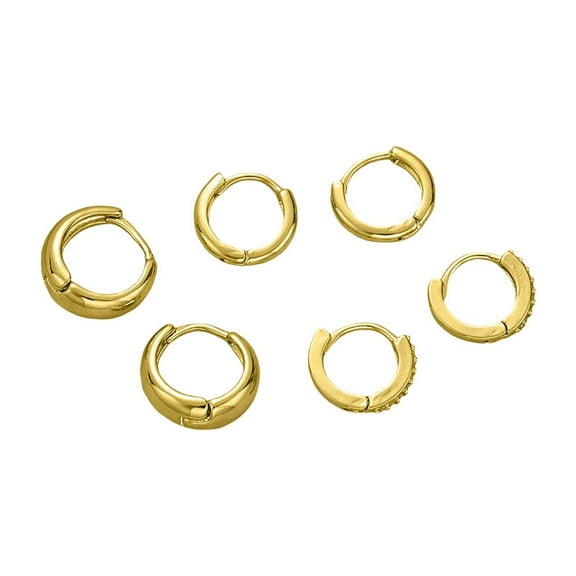3-Pack 14K Gold Plated Jewelry Extenders - Necklace Clasp & Bracelet Connector for DIY Chain Making, Adjustable Chain Extender for Anklets, Pendants & More