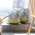 thumbnail image 6 of LALILO Throw Pillow Covers Bright Yellow White Surface Marble Cushion Cover 18" x 18", 2 Pack, 6 of 6