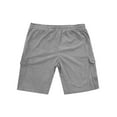 thumbnail image 4 of Domuza Mens Corduroy Shorts Casual Comfy Stretch Waist Drawstring Beach Shorts Trendy Breathable Lightweight Loose Fit Shorts with Pockets Gray M, 4 of 5