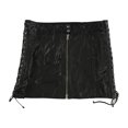 thumbnail image 1 of McQ Womens Lace-Up A-line Falda, Negro, 14, 1 of 1