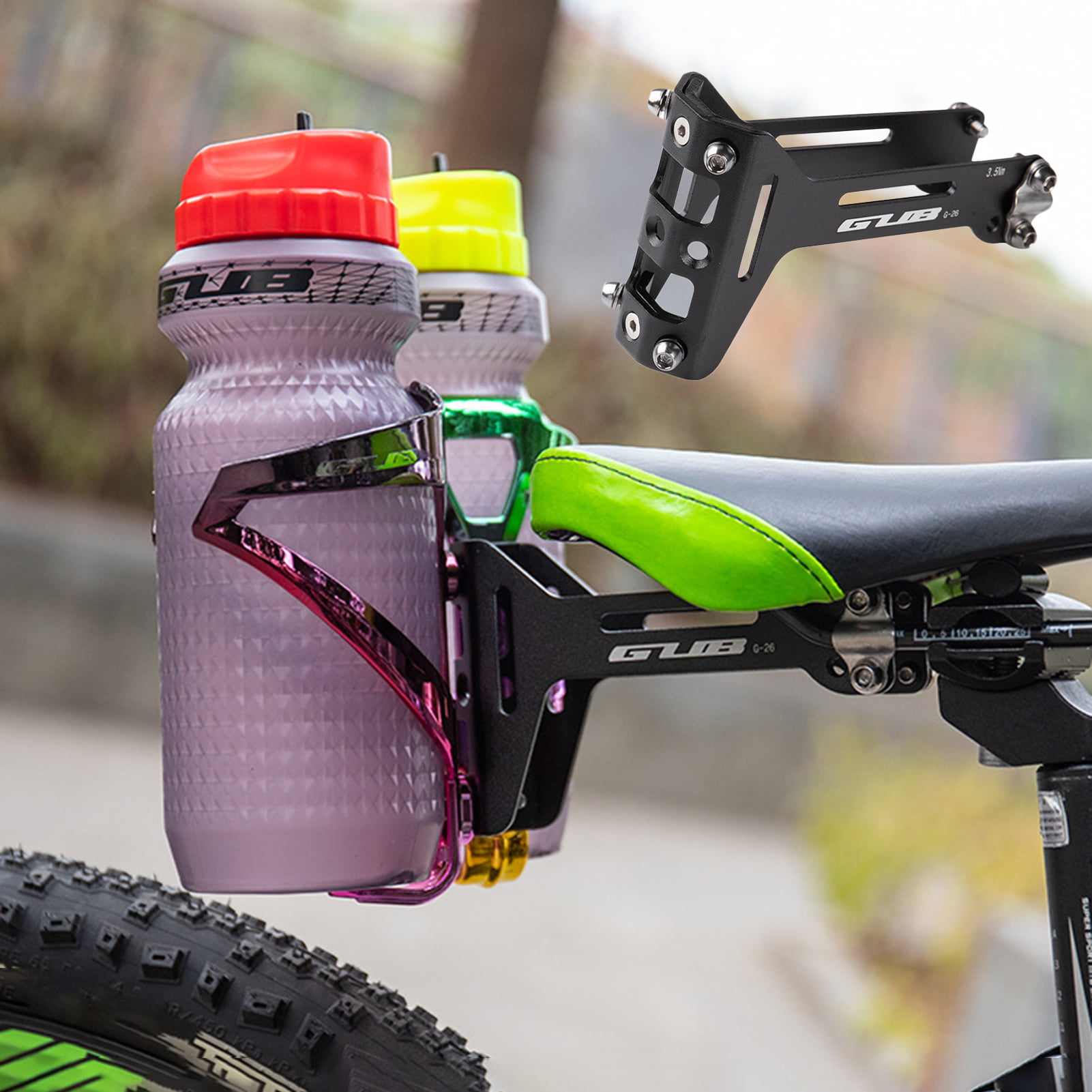 Strollers and Wheelchairs Bicycles Childrens Bicycles Ultralight Aluminium Bike Cup Holder Water Bottle Cages with Bottle Cage Adapter for Mountain Bikes Bike Bottle Holder