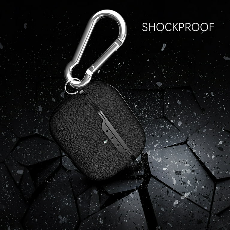 Dteck Case for AirPods Pro Case with Metal Keychain, Water