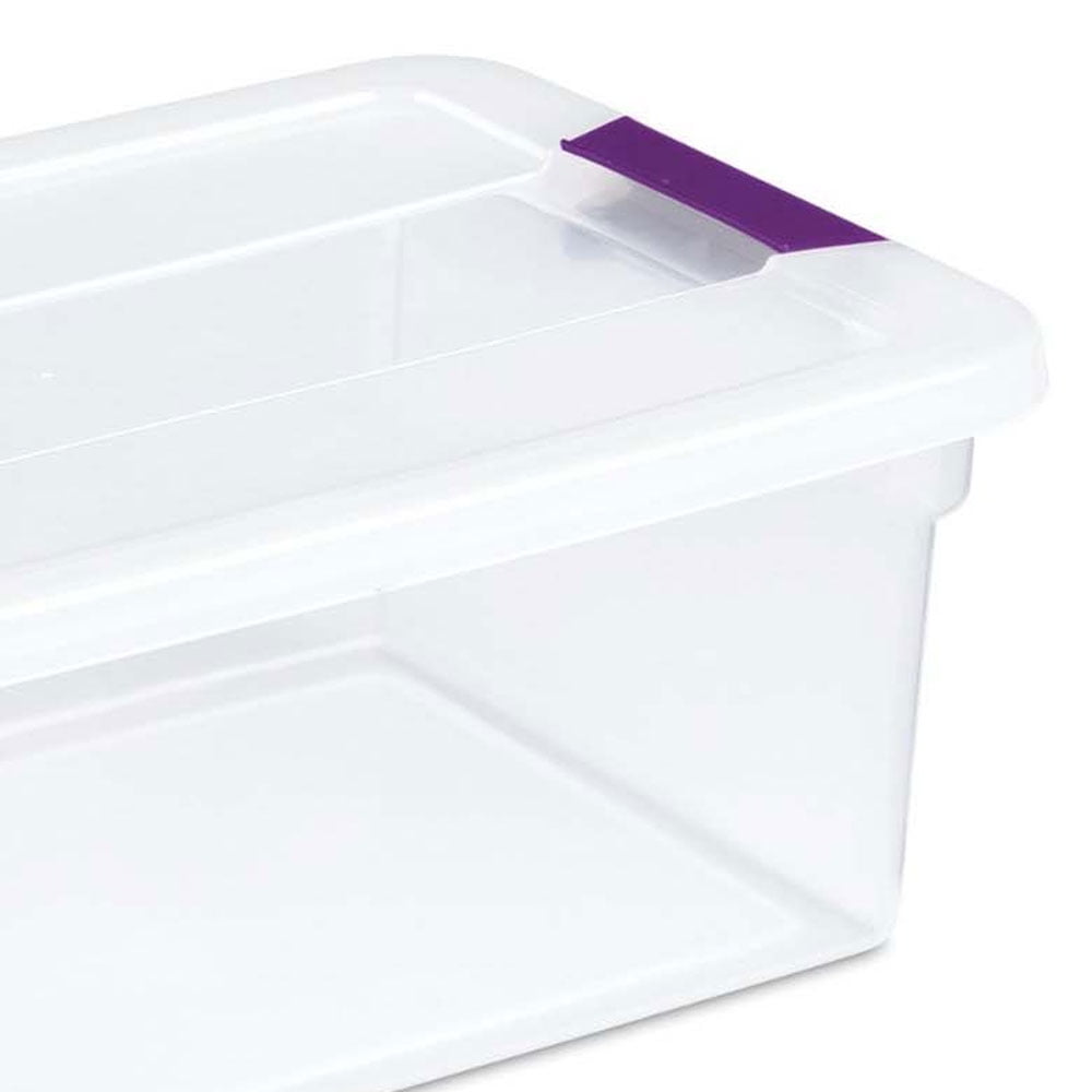 Sterilite 1753 15 Quart Clear View Latch Box Storage Tote Containers Sterilite 1753 15 Quart Clear View Latch Box Storage Tote Containers 12 Pack Com