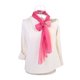 thumbnail image 5 of Xiao Hua Bufanda, 1 pieza, bufanda de gasa (rosa/beige) - 160x50cm, bufandas de seda ligeras, poliéster suave, accesorio de moda versátil para uso diario y para combinar con atuendos., 5 of 5