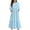 #A14-Light Blue, variant on Girls Fall Dresses Size 7-8 Casual A-Line 3/4 Sleeve Maxi Dress Polka Dot Crew Neck Sundresses Tiered Holiday Dresses with Pockets,9-10 Years Hot Pink