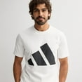 thumbnail image 3 of Men's adidas Essentials Big Logo Sportswear T-Shirt Color: Medium Heather Grey Size: XXL, 3 of 4