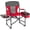 Red, variant on Folding Camping Chair, Heavy-Duty Director Chair Supports 400lbs for Adults with Side Table, Cooler Bag, Storage, Strap, Portable Makeup Chair Suitable for Fishing Picnic