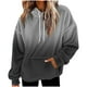 thumbnail image 2 of HongQid Fuzzy Hoodies for Women Pullover Sport Hoodie Cozy Oversized Pockets Hooded Sweatshirt Athletic Fleece Hoodies, 2 of 5