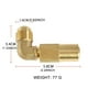 thumbnail image 4 of Eigraketly Conector de tanque de Conexión rápida 9/16 a 5/8 Conector de tanque de propano Adaptador de conexión de latón para estufa carpas, 4 of 6