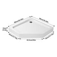36" D x 36" W x 6" H Shower Base Waterproof Corner Shower Pan Non