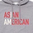 thumbnail image 2 of Instant Message - I Am Asian American  - Men's Pullover Hooded Fleece Sweatshirt, 2 of 6