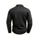 thumbnail image 4 of pstuiky Camisas de manga larga abrigadas para hombre, Camiseta de manga larga con solapa y botones para hombre, color liso, con cuello cuadrado pequeño top de hombre m, 4 of 7
