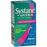 Systane Ultra Dry Eye Care Symptom Relief Eye Drops, 10 Ml, 4-Pack