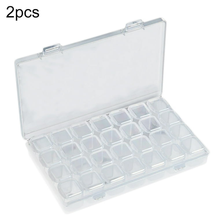 ZOENHOU 32 Pack 15 Grids Plastic Jewelry Organizer Box, Plastic Beads  Storage Containers with Removable Dividers for Jewelry Bead Earring Fishing  Hook