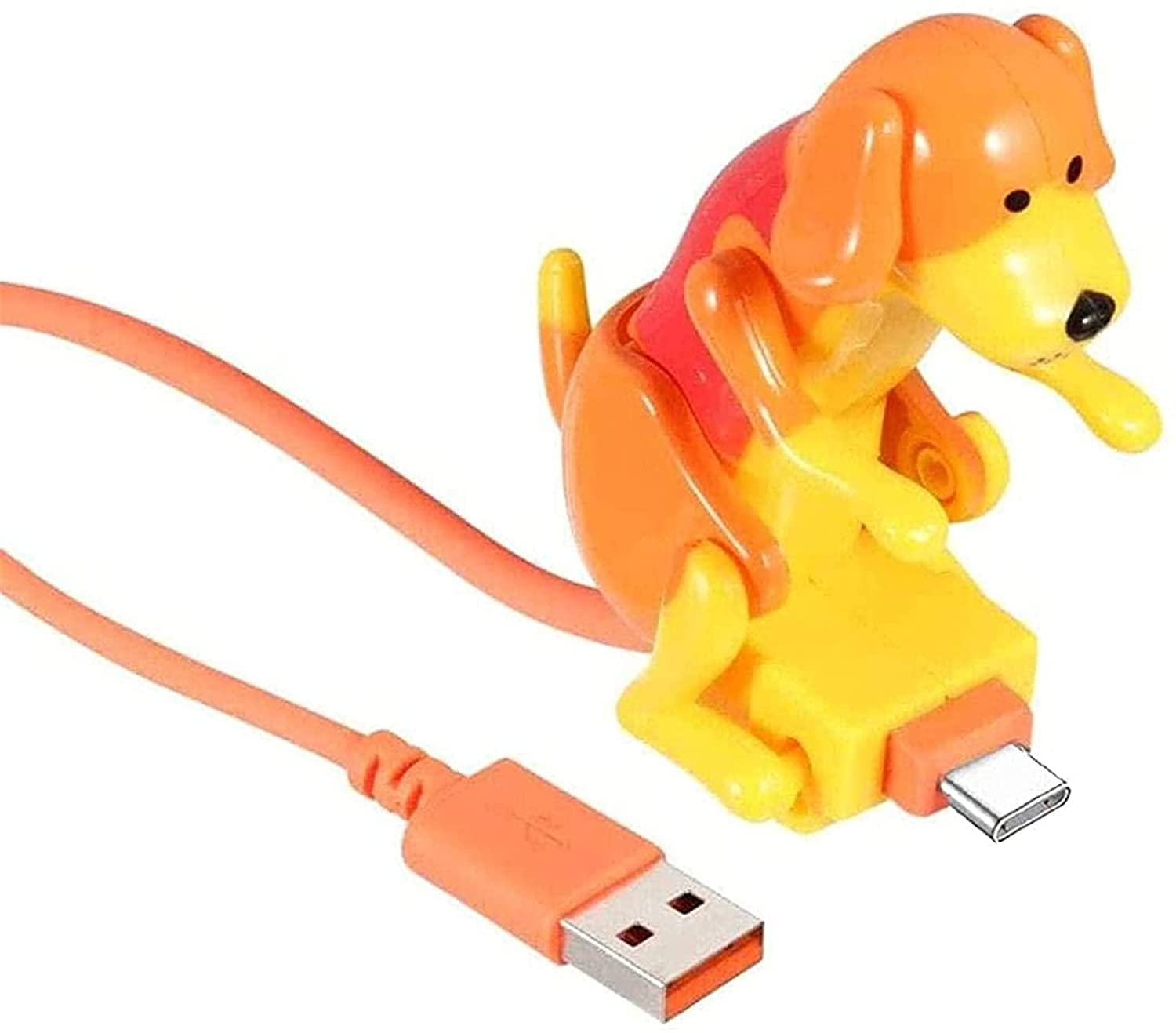Rogue Dog Data Cable Dog Toy Smartphone USB Cable Charger,USB Phone Cable Mini Humping Spot Dog Toy Smartphone Cable Data Charging Line C White 