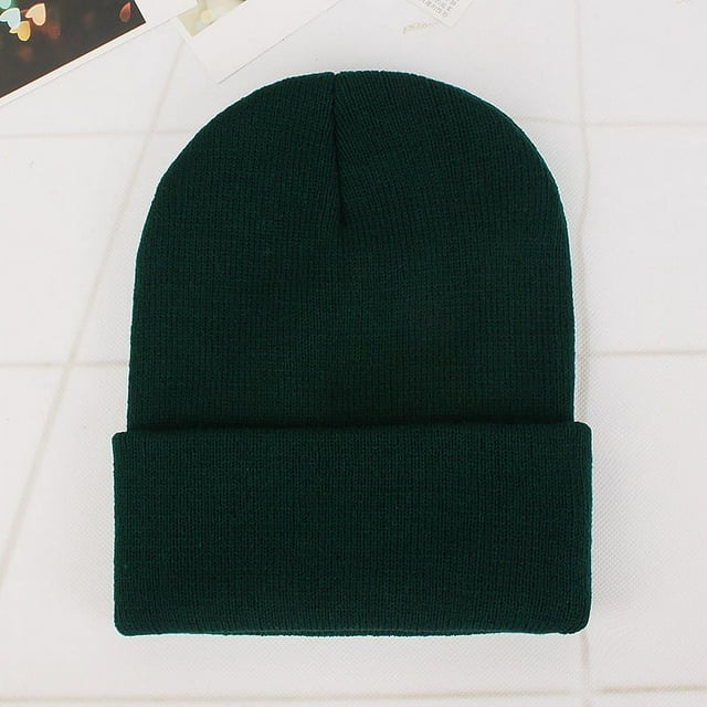 Gorro fluorescente, gorro de lana acrílica, para parejas, gorro de punto de otoño e invierno europeo y americano, gorro de color caramelo